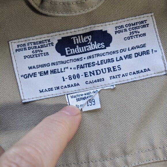 Tilley Endurables Jacket Mens Safari Outdoor Travel Expedition Pockets SEE MEAS. - Picture 5 of 14